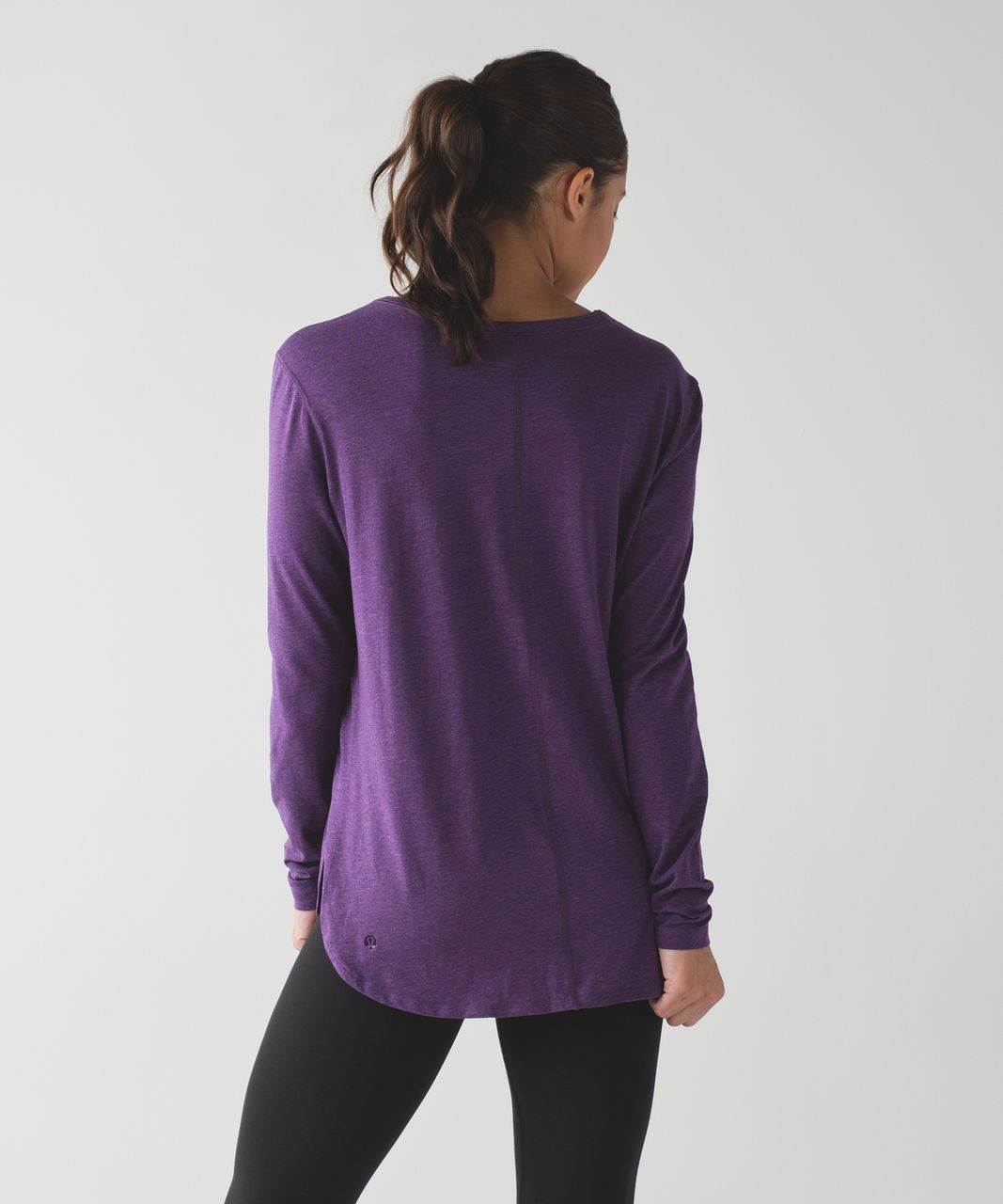 Lululemon Love Scoop Long Sleeve - Heathered Darkest Magenta