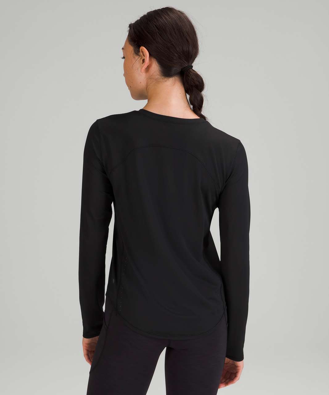 Lululemon High Neck Running and Training Long Sleeve - Black