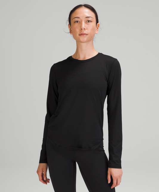 Lululemon High Neck Running and Training Long Sleeve Shirt - Pink