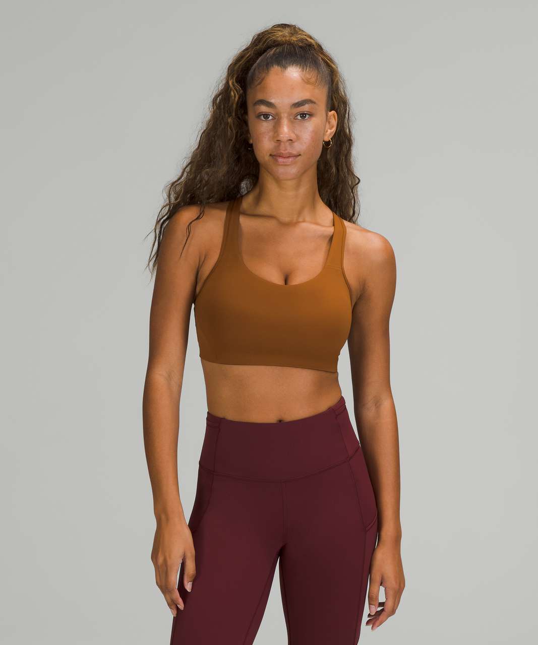 Lululemon All Powered Up Bra *Medium Support, A-G Cups - Copper Brown