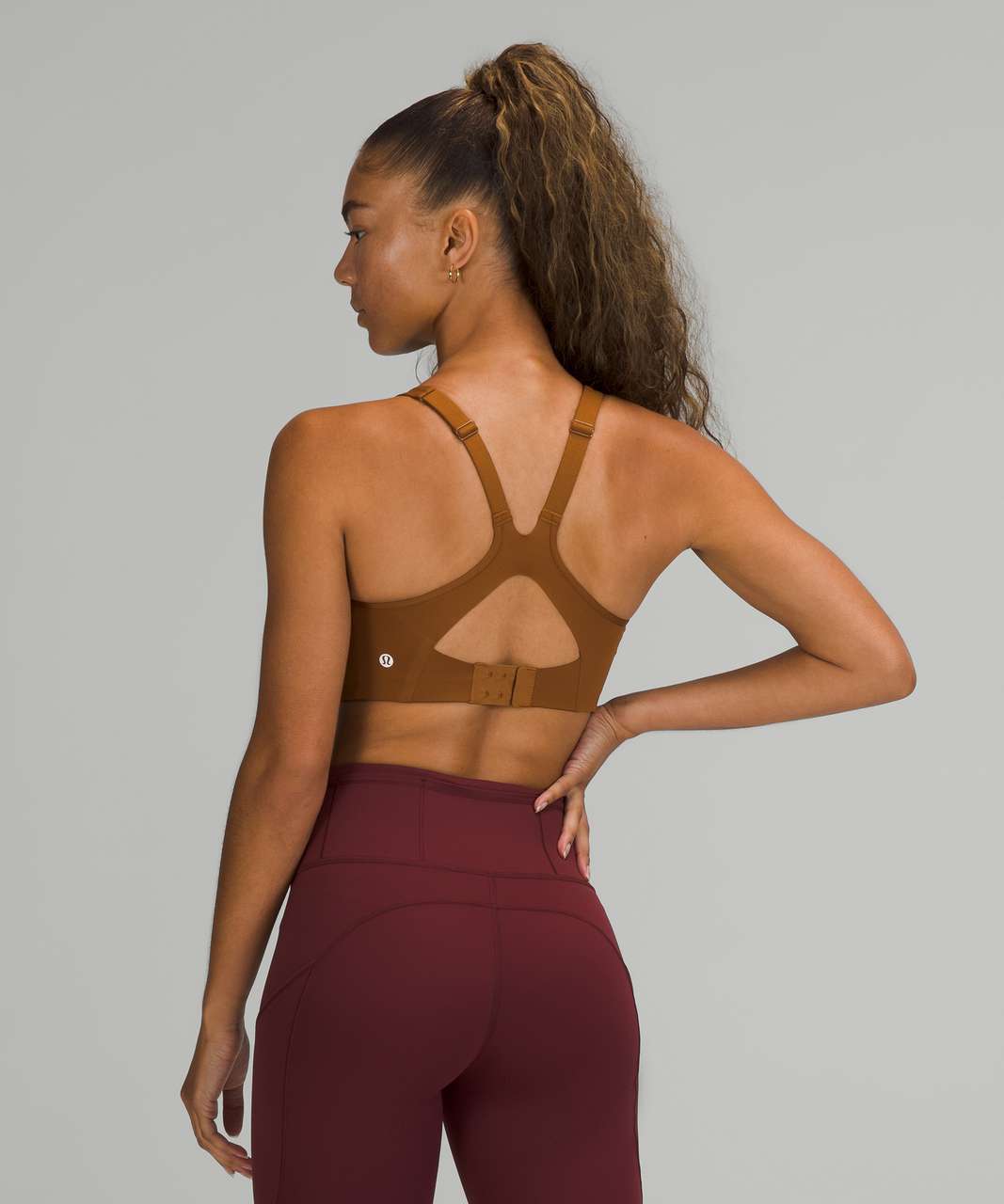 Lululemon All Powered Up Bra *Medium Support, A-G Cups - Copper Brown -  lulu fanatics