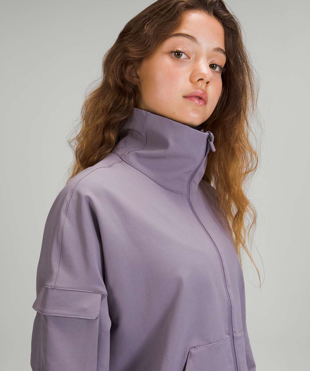 Lululemon Cinched Hem Jacket - Dusky Lavender - lulu fanatics