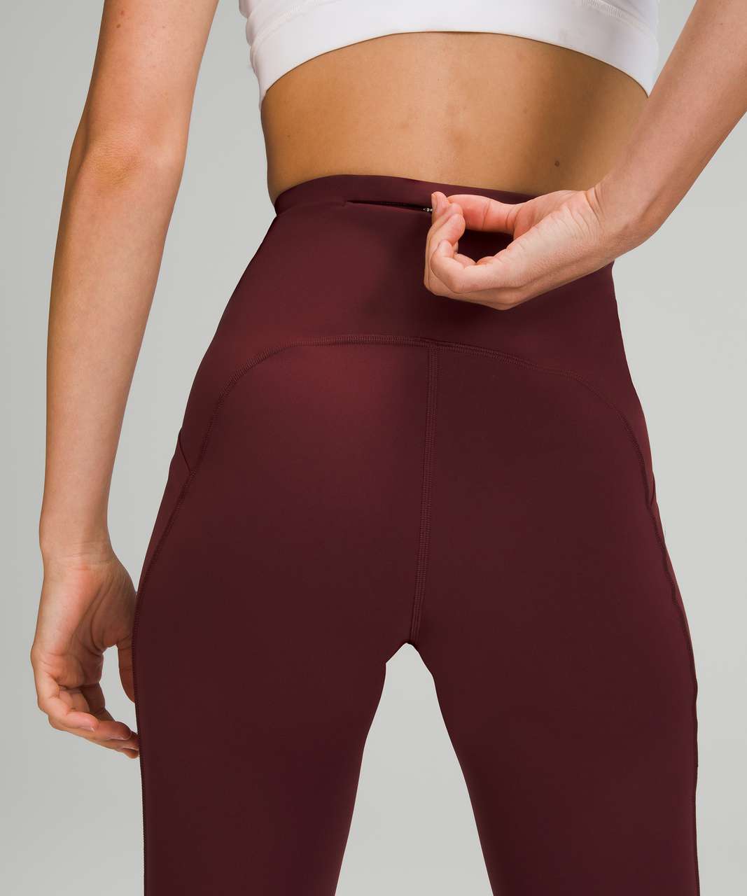 Lululemon Invigorate High-Rise Tight with Pockets 25, US 4, Red Merlot,  Women's Fashion, Activewear on Carousell