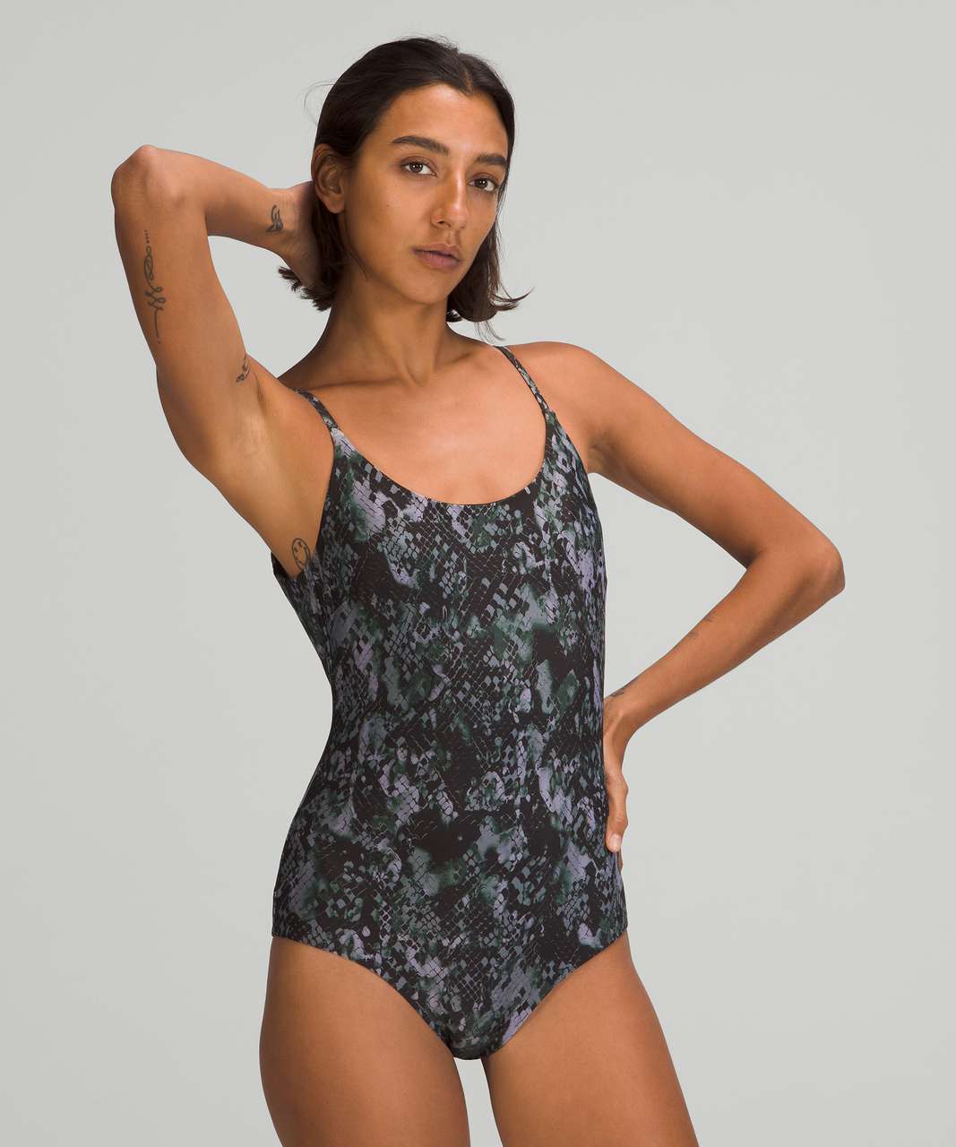 Lululemon Waterside Swim One-Piece *B/C Cup, Medium Coverage - Hideaway Multi