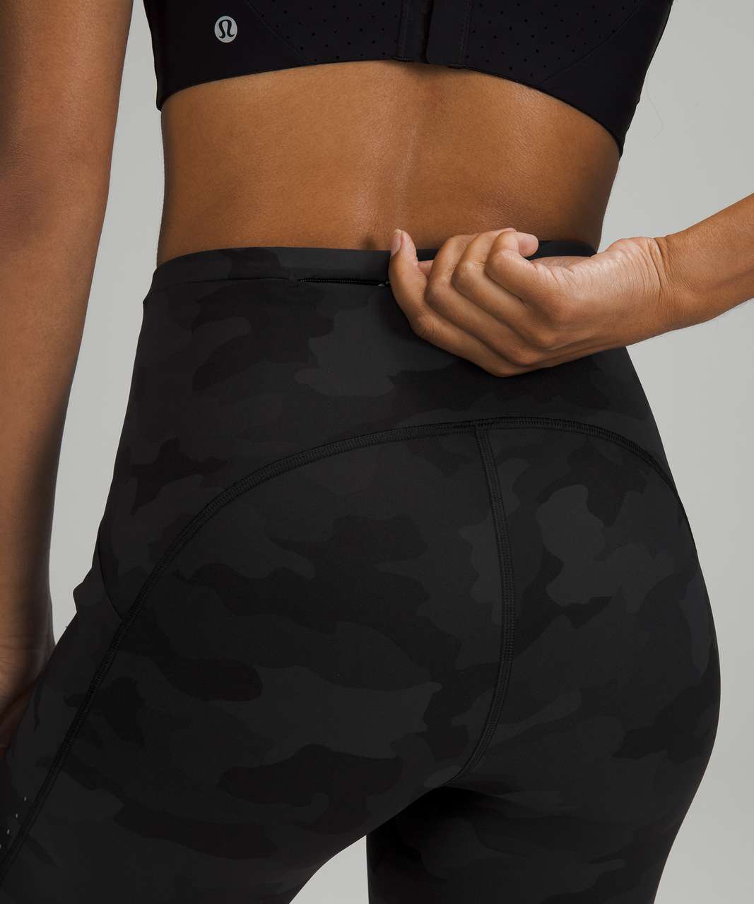 Lululemon Speed Up High-Rise Short 4 *Long - Heritage 365 Camo Deep Coal  Multi / Black - lulu fanatics