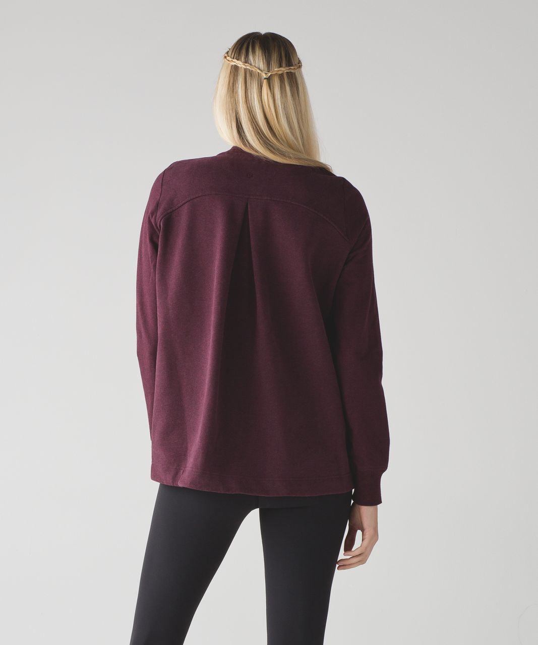 Lululemon Pleat To Street Bomber - Heathered Bordeaux Drama - lulu fanatics