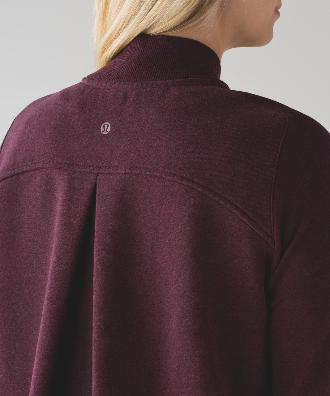 Lululemon Pleat To Street Bomber - Heathered Bordeaux Drama