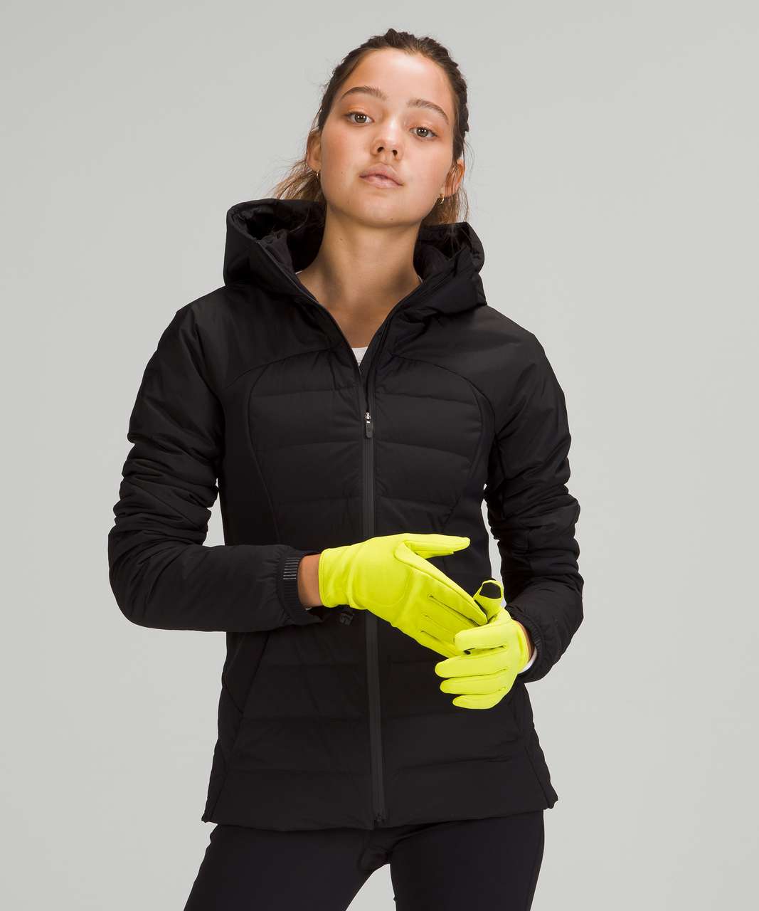 Lululemon Run for It All Gloves - Yellow Serpentine - lulu fanatics