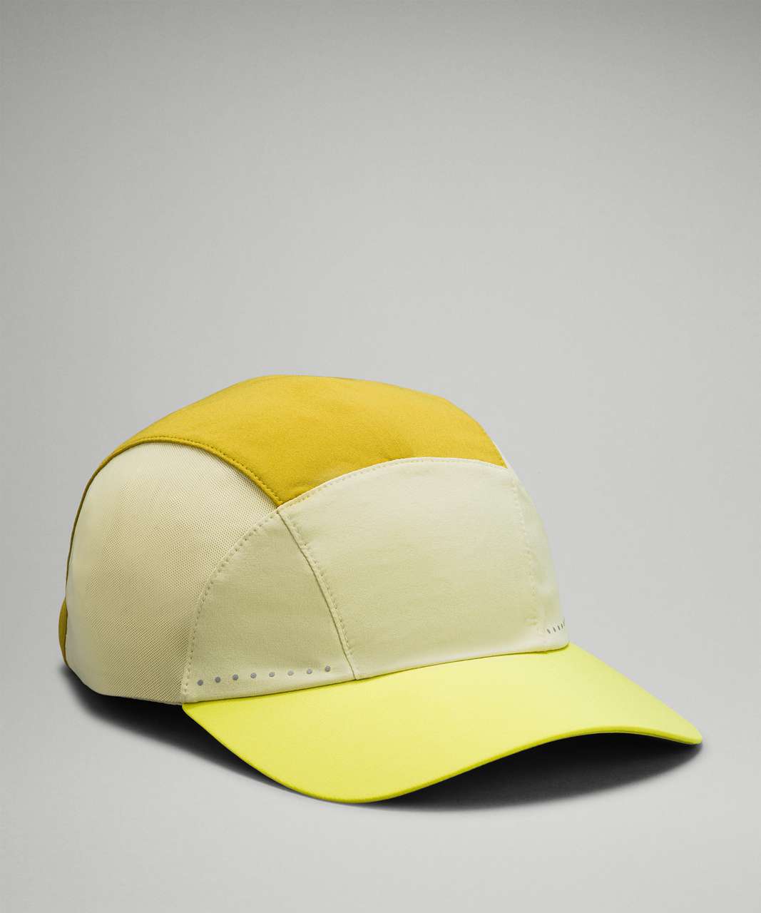 Lululemon Fast and Free Womens Run Hat Elite - Auric Gold / Dew Green / Yellow Serpentine