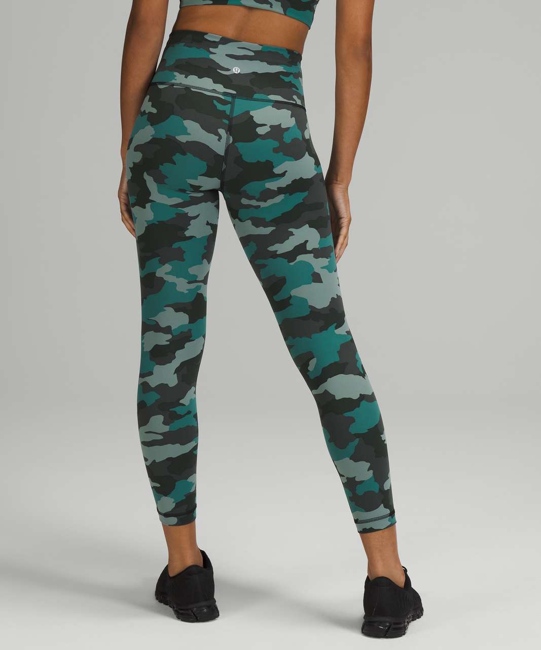 Lululemon Wunder Train High-Rise Tight 25” Hideaway Camo Deep Coal Multi