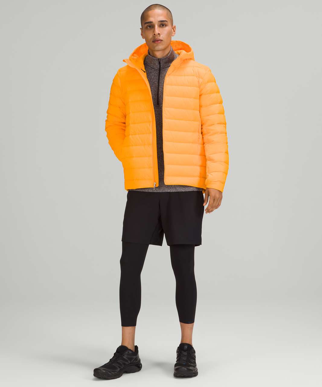 Lululemon Navigation Stretch Down Hoodie - Clementine