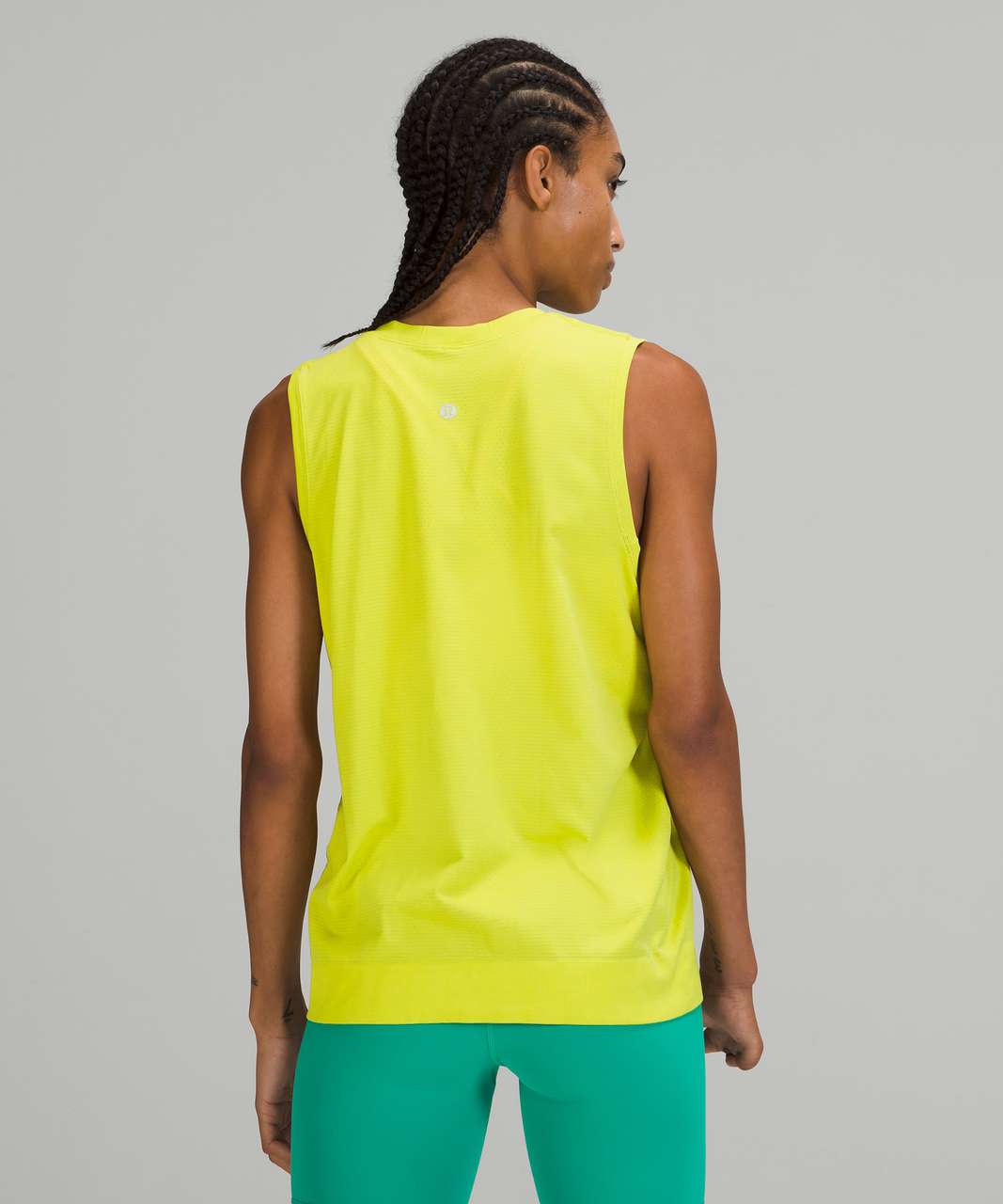 Lululemon Swiftly Breathe Muscle Tank Top - Yellow Serpentine / Yellow Serpentine