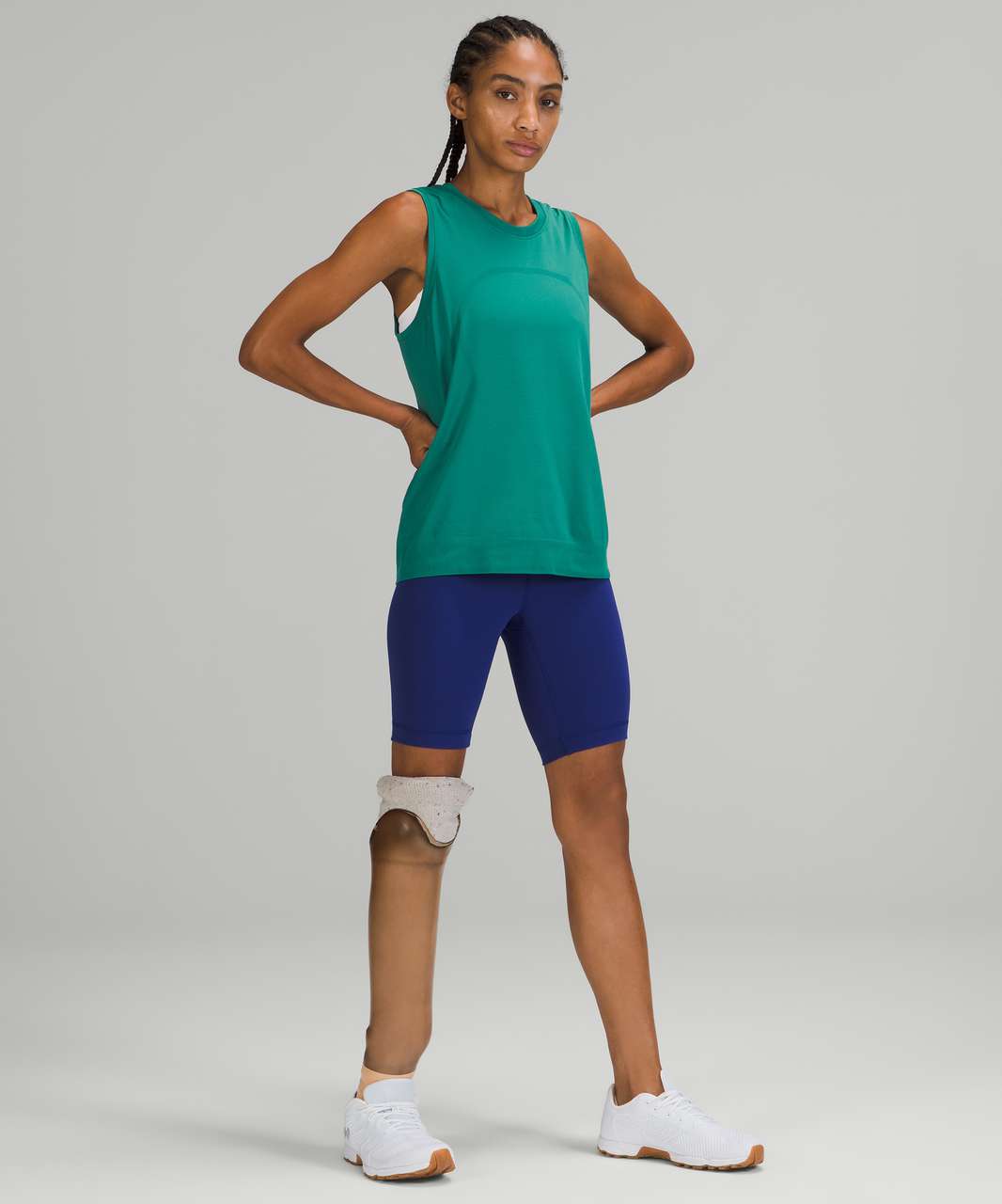 Lululemon Swiftly Breathe Muscle Tank Top - Teal Lagoon / Teal Lagoon