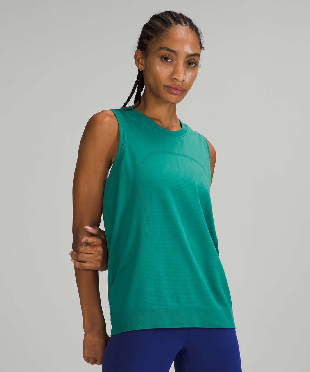 Lululemon Swiftly Breathe Muscle Tank Top - Teal Lagoon / Teal Lagoon