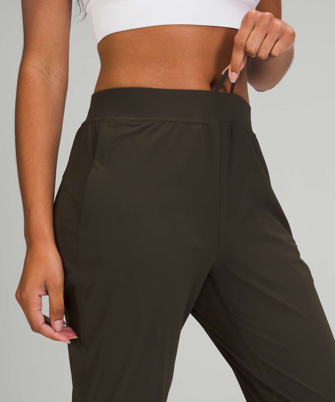 Lululemon Stretch High Rise Jogger Dark Olive Women's Size 2