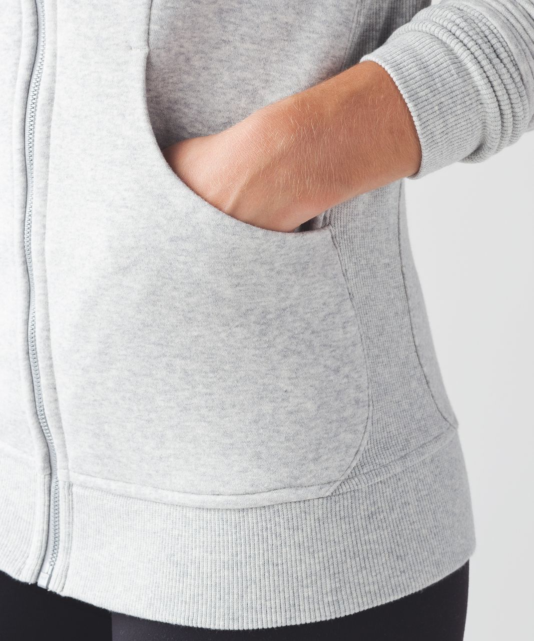 Lululemon Scuba Hoodie *Classic Cotton Fleece - Heathered Light Grey