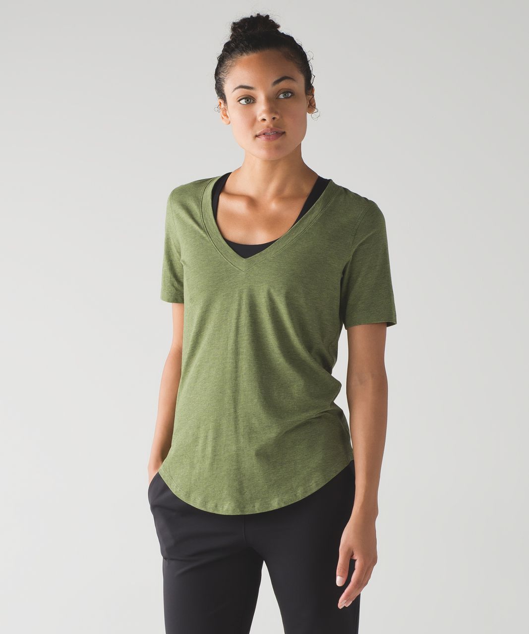 Lululemon Love Tee III - Heathered Brave Olive