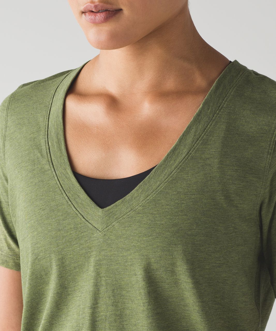 Lululemon Love Tee III - Heathered Brave Olive