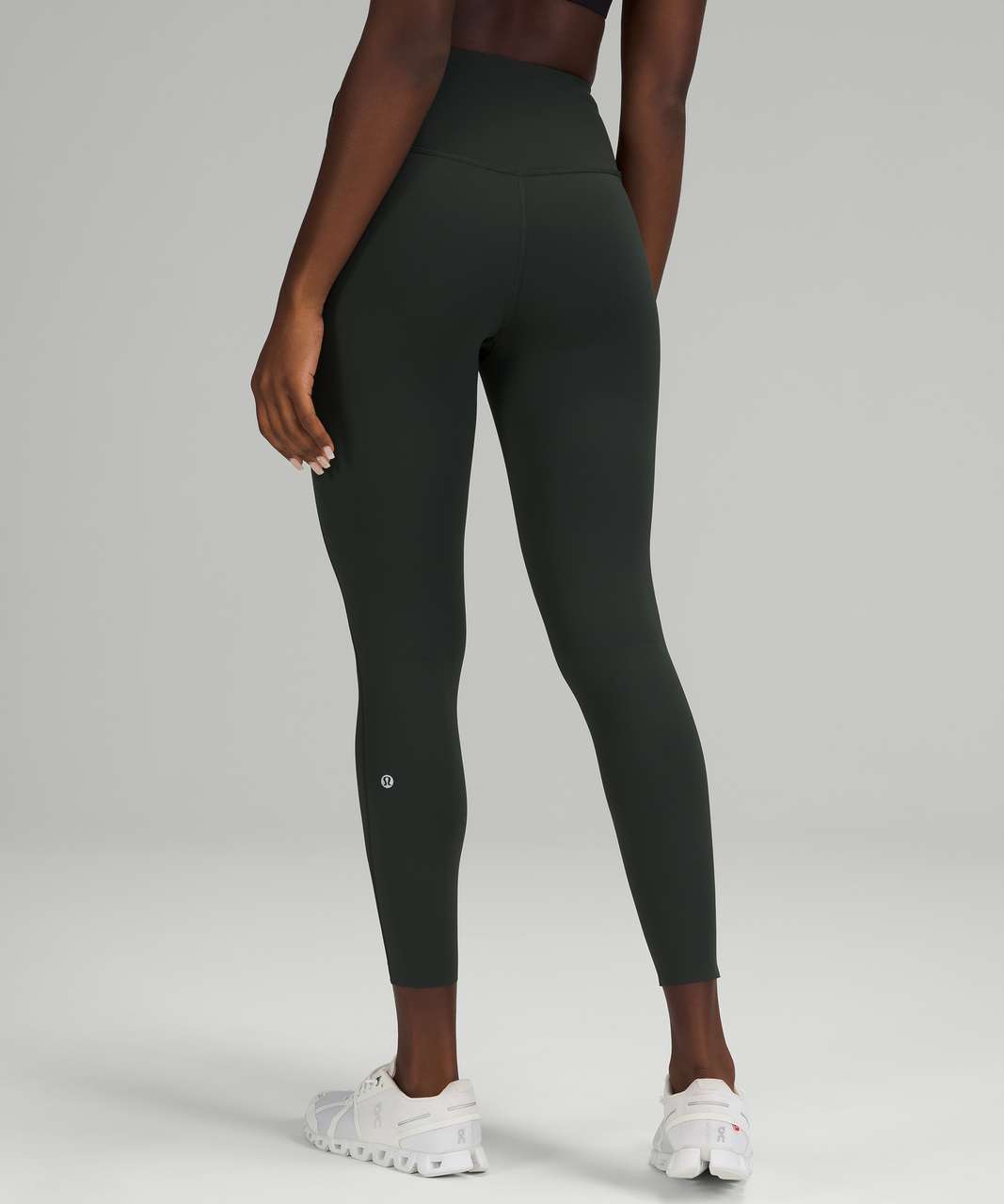 NWT lululemon Base Pace HR Tight 25* Ribbed Size10 Everglade