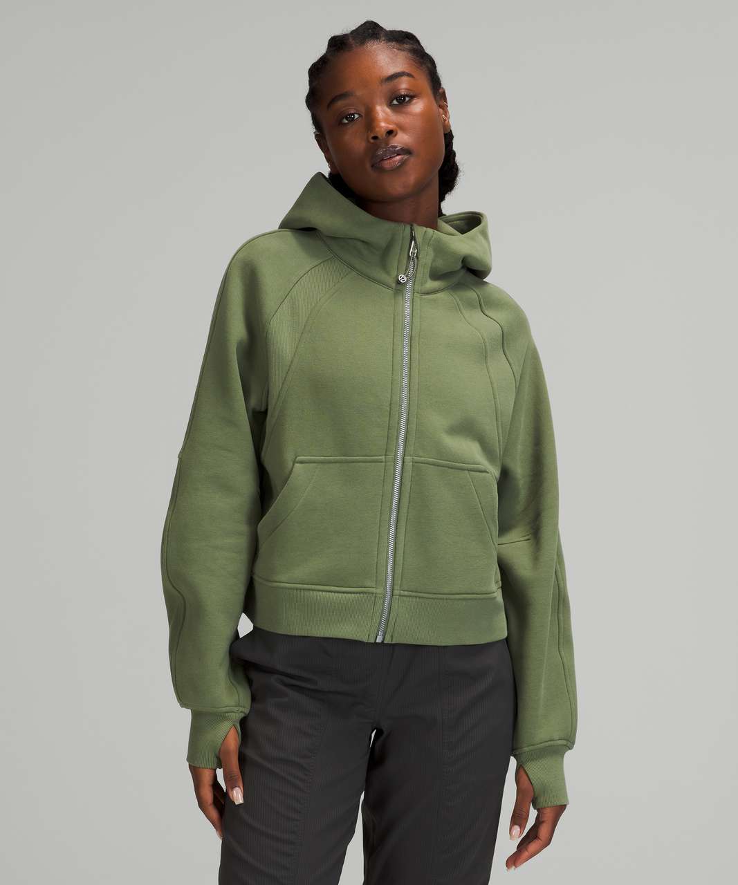 Lululemon Kelly Green Scuba Hoodie sz 6