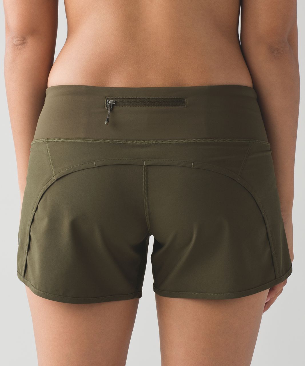 Lululemon Run Times Short - Military Green