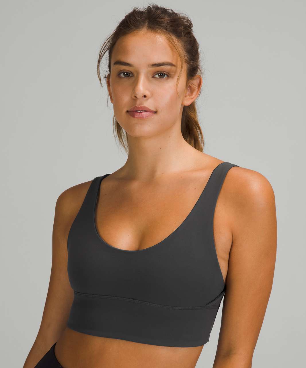 Lululemon Align Reversible Bra *Light Support, A/B Cup - Diamond Dye Pitch  Grey Graphite Grey / Graphite Grey - lulu fanatics