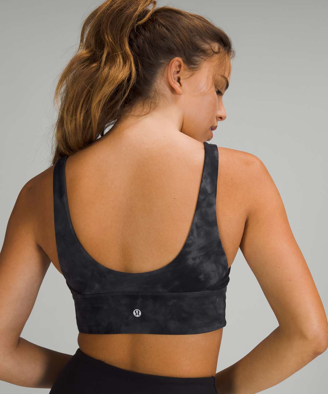 Lululemon Align Reversible Bra *Light Support, A/B Cup - Diamond Dye Pitch Grey Graphite Grey / Graphite Grey