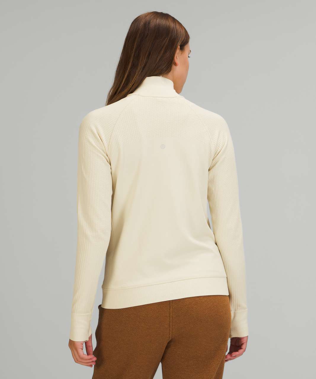 Lululemon Engineered Warmth Half Zip - White Opal / White