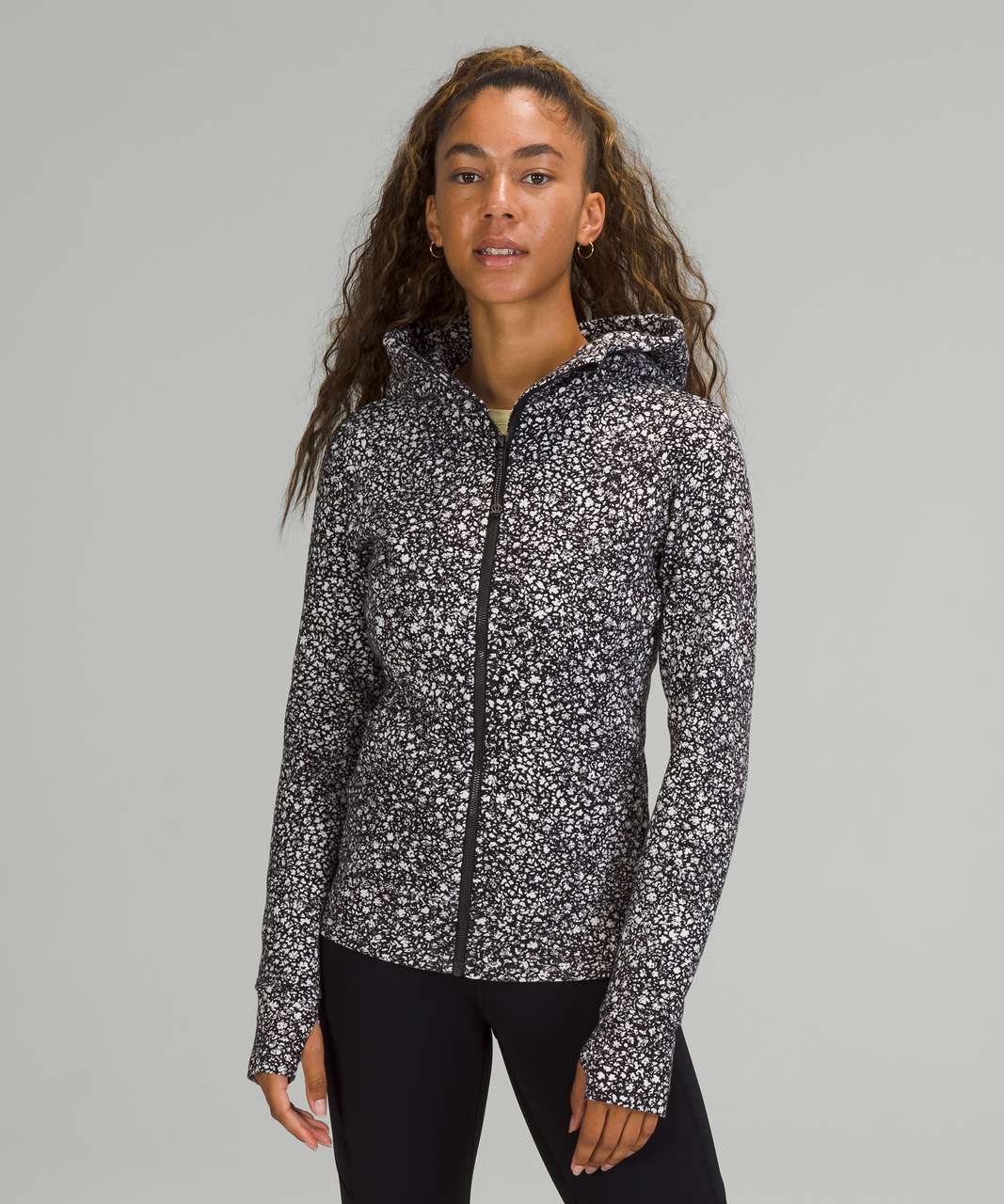 Lululemon Scuba Hoodie (10, Fleur Sombre Black White) : :  Everything Else