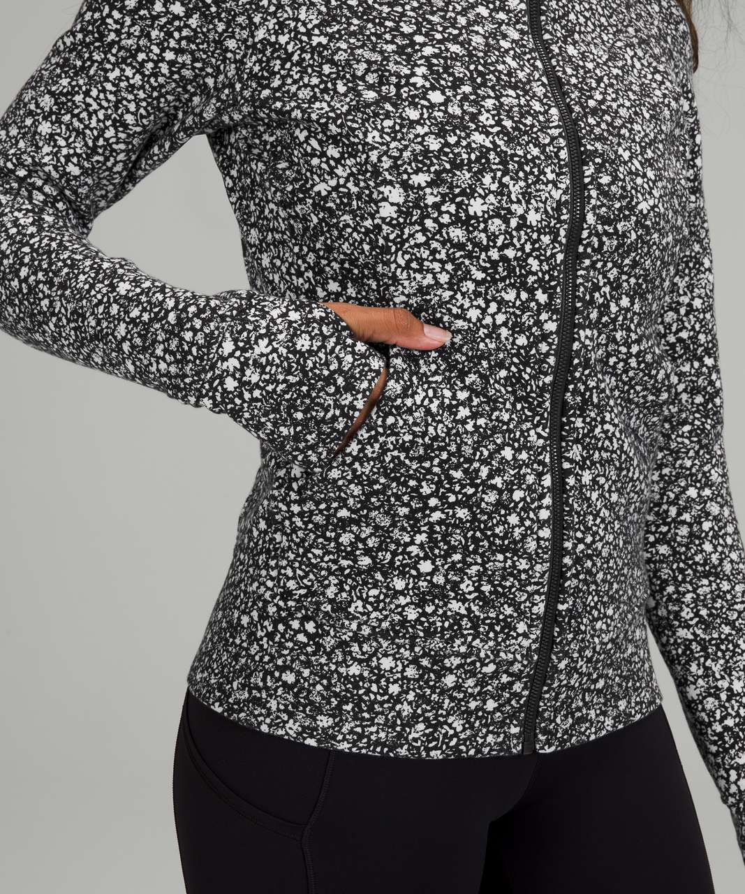 Lululemon Scuba Hoodie *Light Cotton Fleece - Venture Floral Alpine White  Black - lulu fanatics