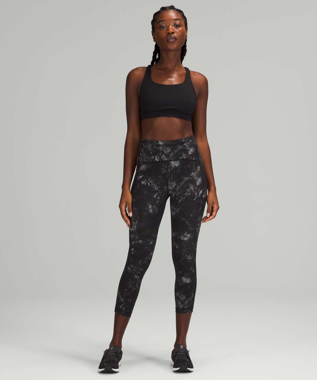 Lululemon Swift Speed High-Rise Crop 23" - Aquila Black Multi