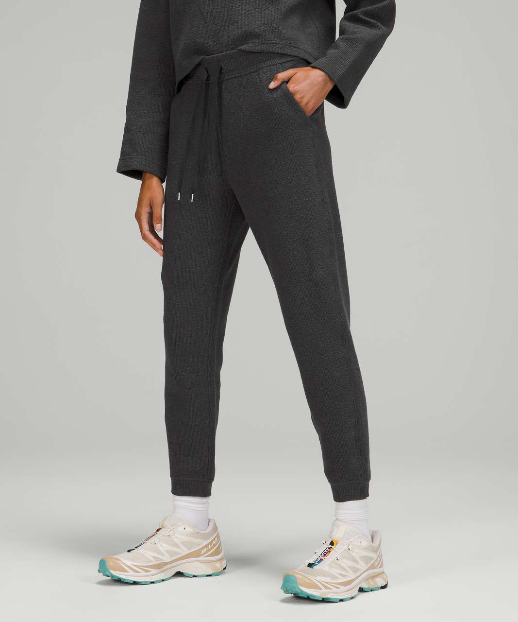 Cotton Relaxed Ribbed Jogger Pants