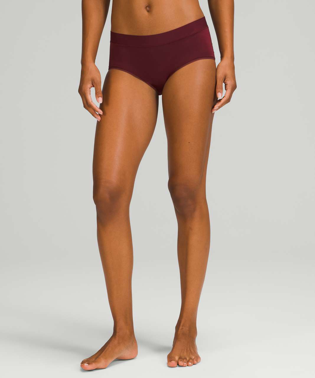 Lululemon UnderEase Mid-Rise Boyshort Underwear - Red Merlot