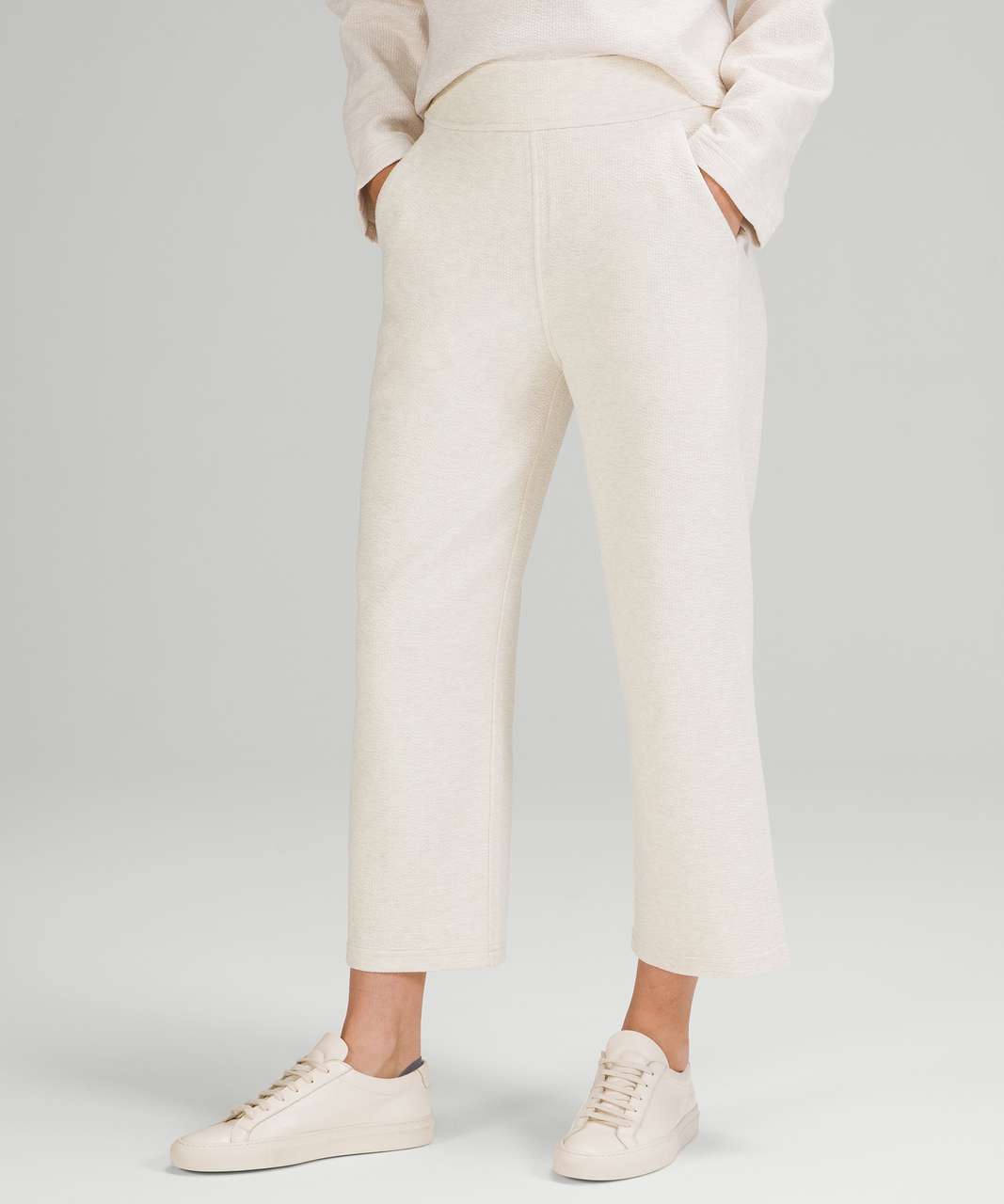 Lululemon Brushed Softstreme Ribbed High-Rise Jogger - White Opal - lulu  fanatics