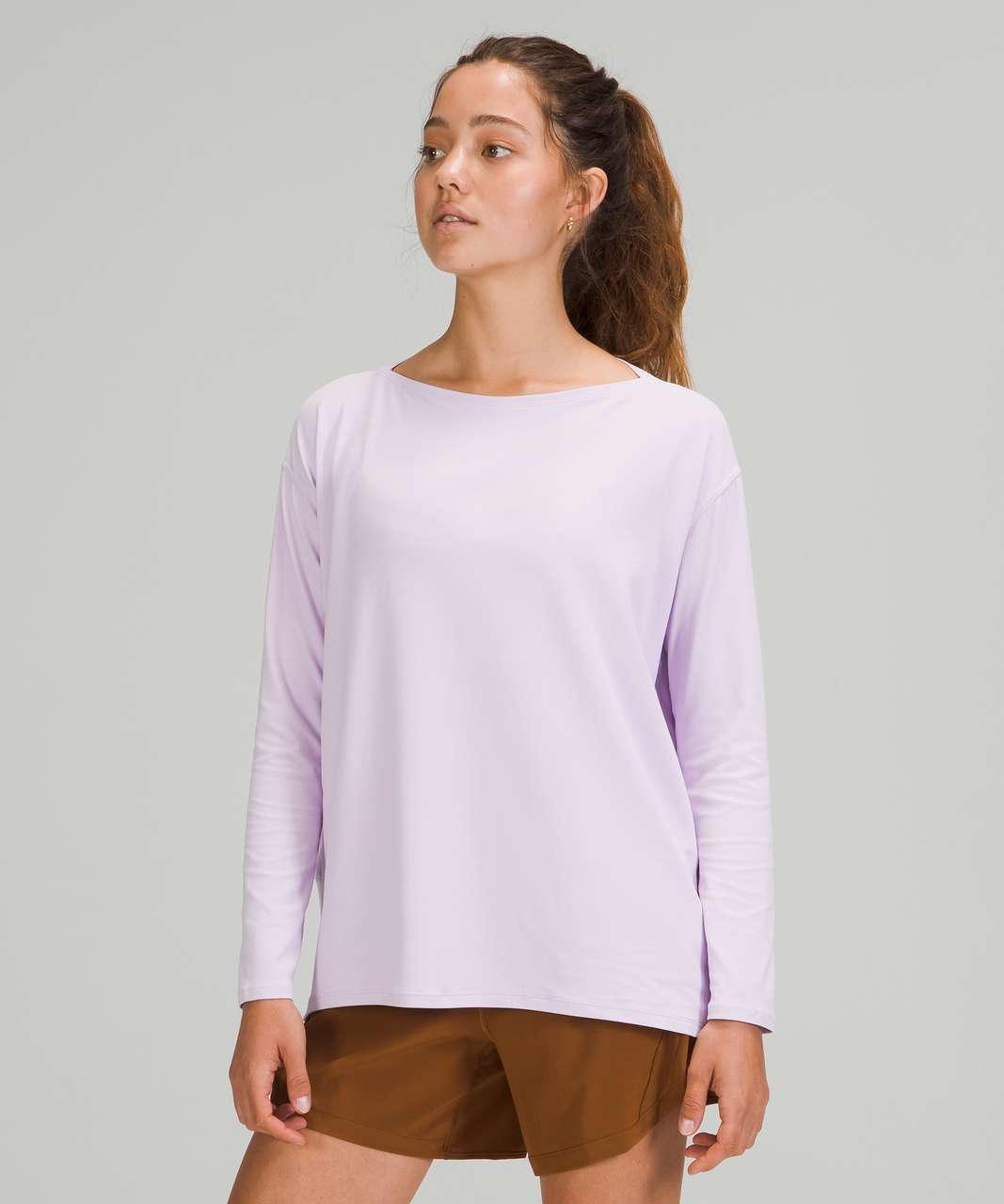 Lululemon Back in Action Long Sleeve *Nulu - Lavender Dew - lulu fanatics