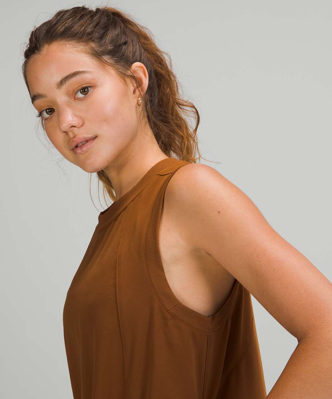 Lululemon Pocketed Drop-Waist Midi Dress - Copper Brown