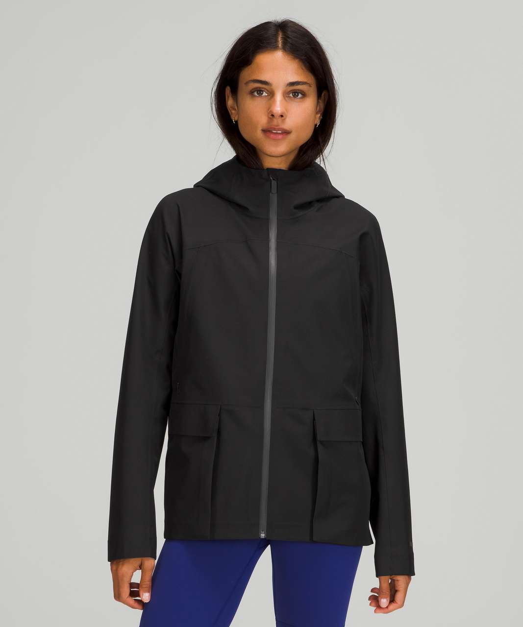 Lululemon StretchSeal Relaxed-Fit Rain Jacket - Black - lulu fanatics