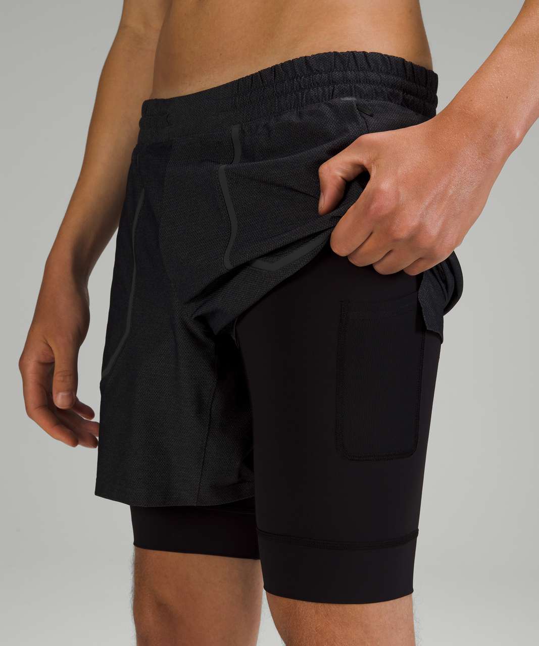 Lululemon License to Train Lined Short 7" - Black