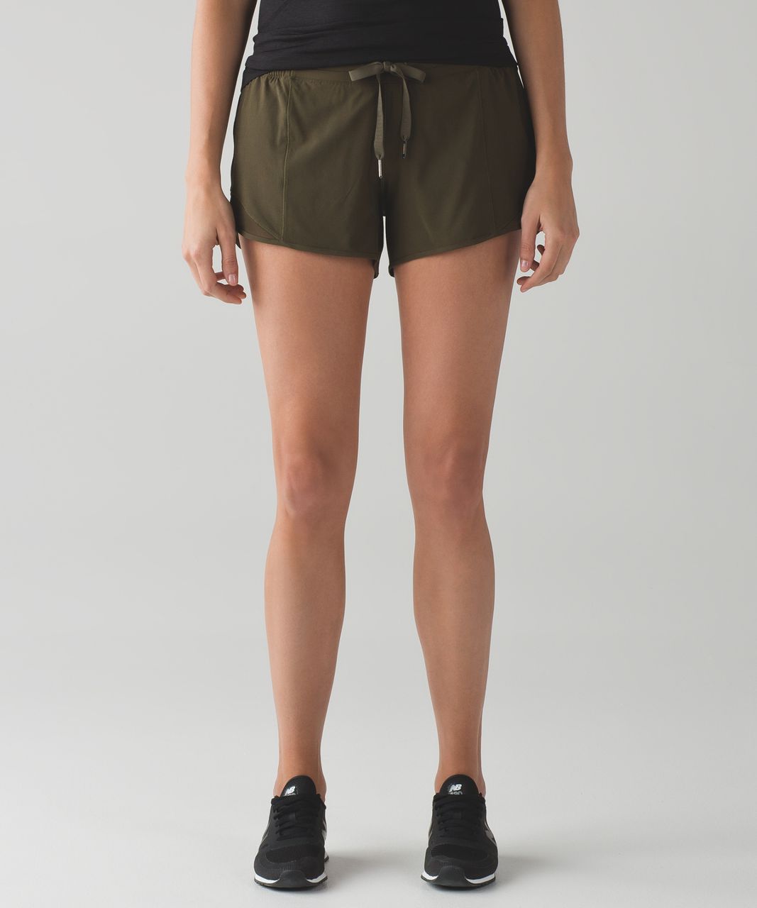 olive lululemon shorts