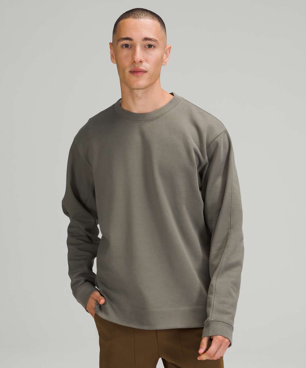 CALIDA Favourites Lounge Shirt long sleeve, french terry grey