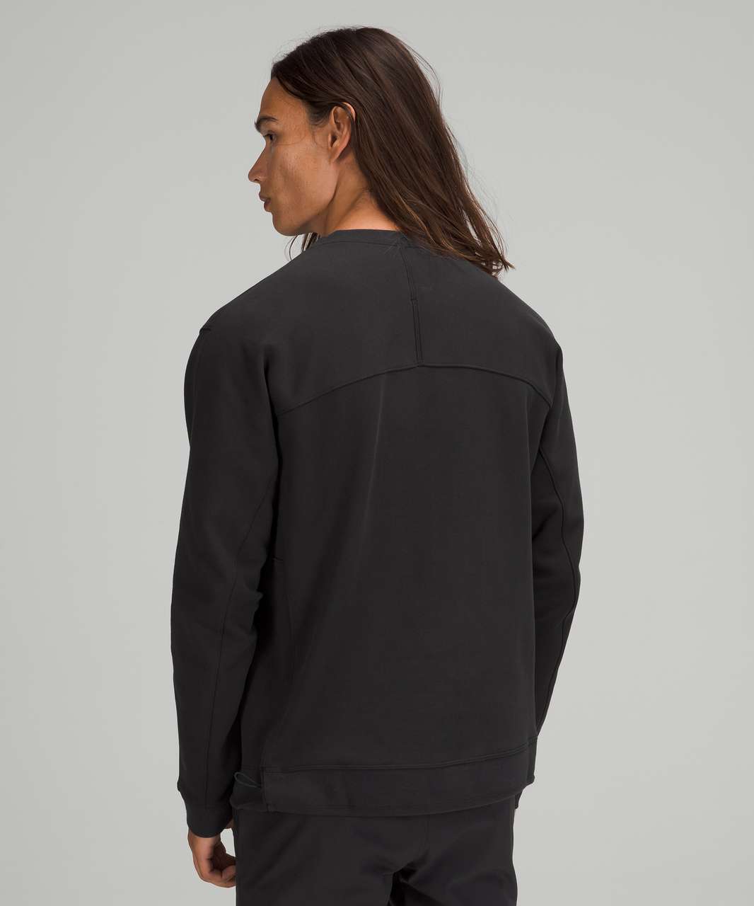 Lululemon French Terry Oversized Long Sleeve Crew - Black