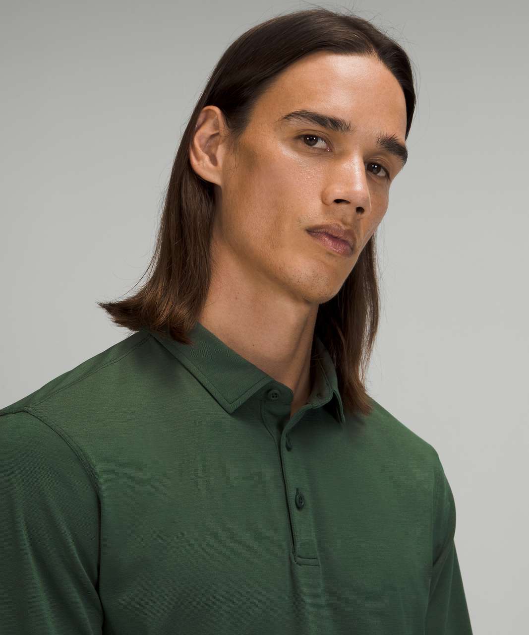 Lululemon Evolution Polo - Willow Green - lulu fanatics