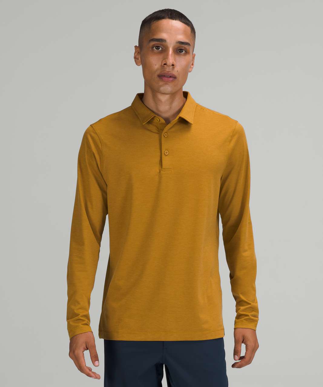 Lululemon Evolution Long Sleeve Polo - Gold Spice