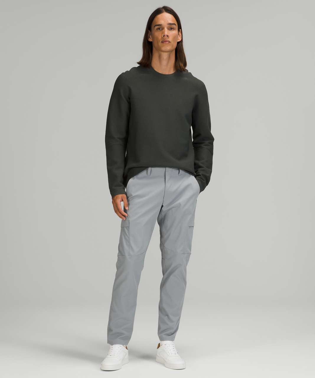 Fixed Waist relaxed Fit Cargo Chino Pants