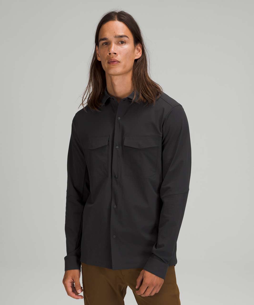 Lululemon Double Pocket Long Sleeve Overshirt - Black