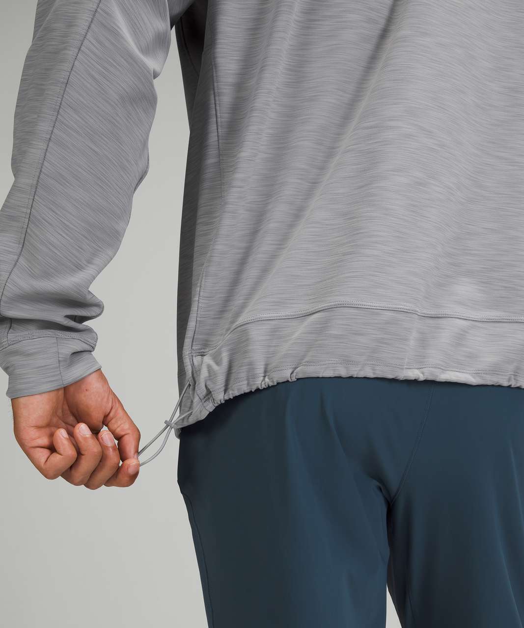 Lululemon Everlux Oversized Long Sleeve Crew - Heathered Rhino Grey