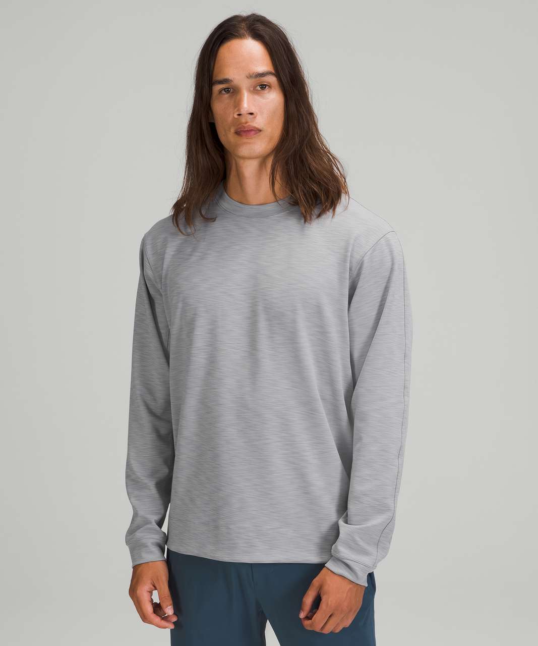 Lululemon Everlux Oversized Long Sleeve Crew - Heathered Rhino Grey