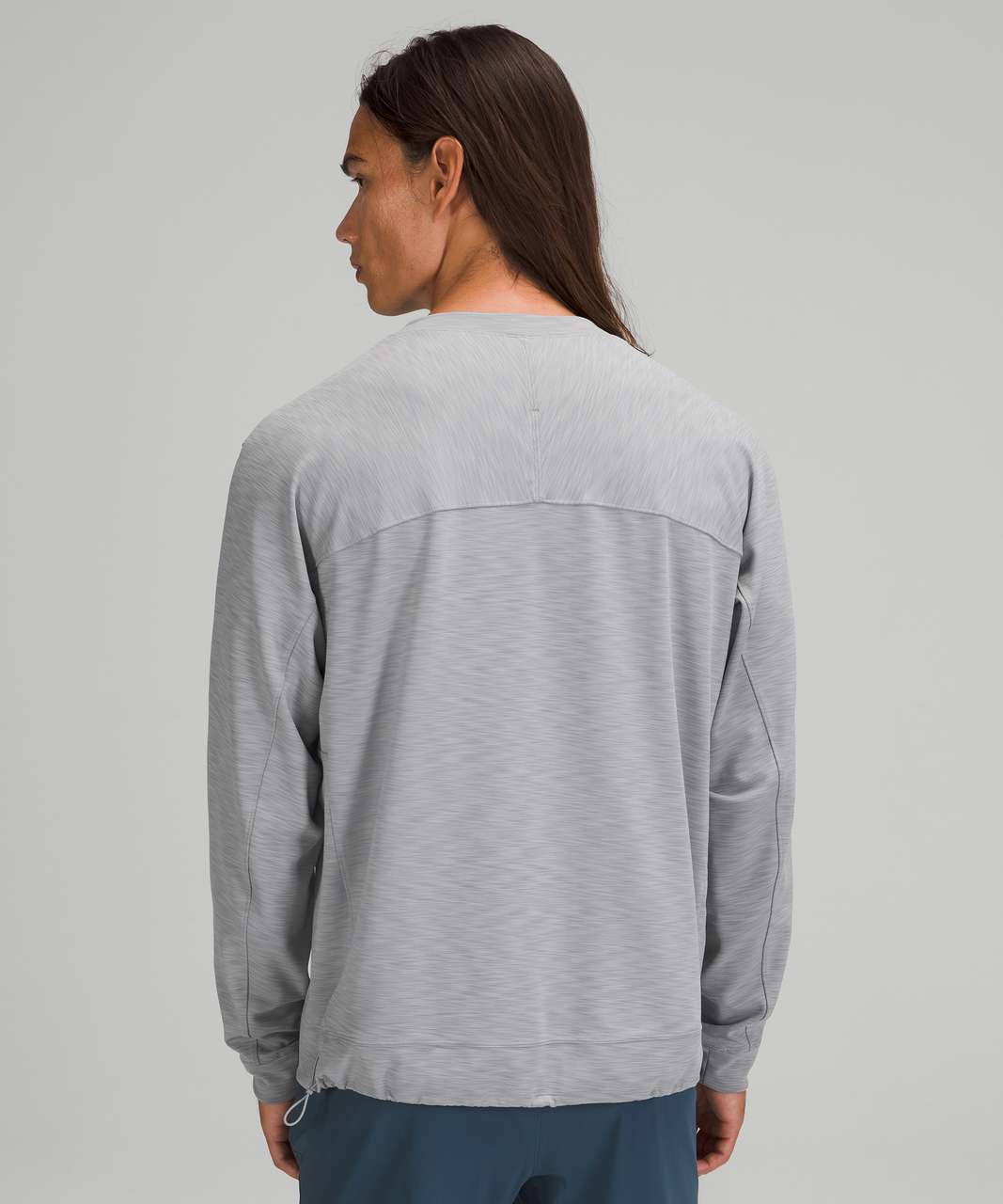 Lululemon Everlux Oversized Long Sleeve Crew - Heathered Rhino Grey