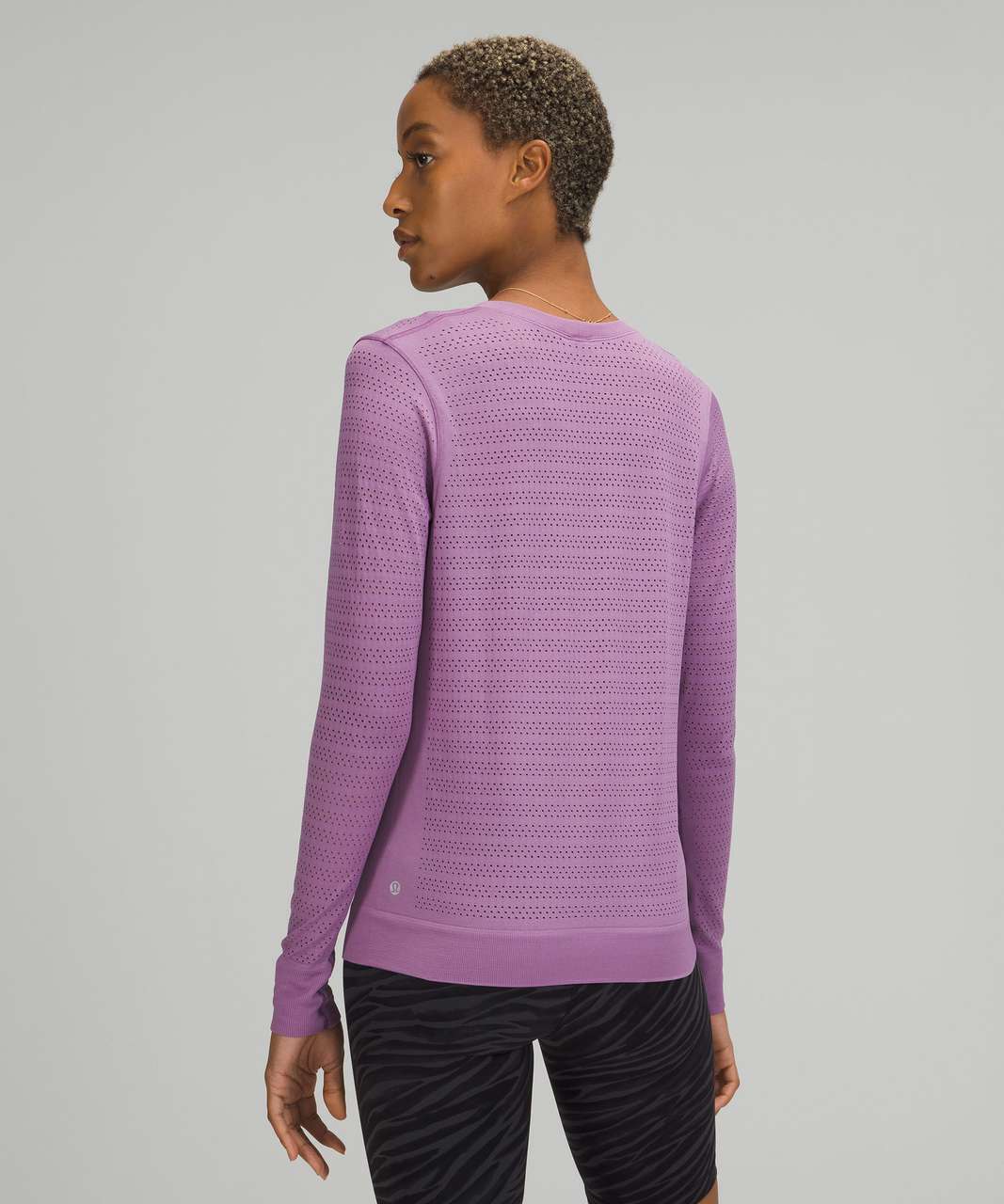 Lululemon Swiftly Breathe Long Sleeve Shirt - Wisteria Purple / Wisteria Purple