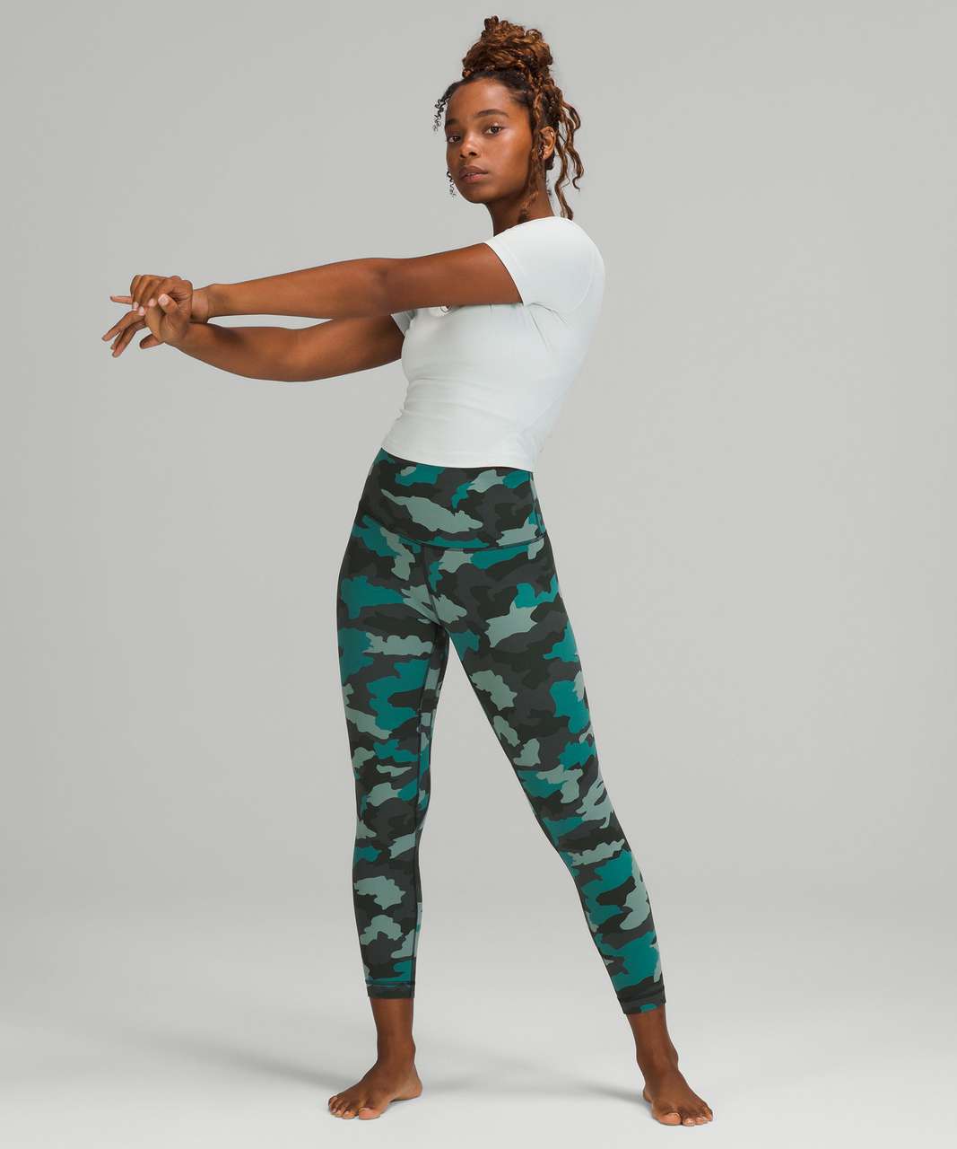Lululemon Leggings Size 6 Heritage 365 Camo Green 25 High Rise Yoga